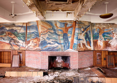 Brodhead Naval Armory Mural Detail, 2013